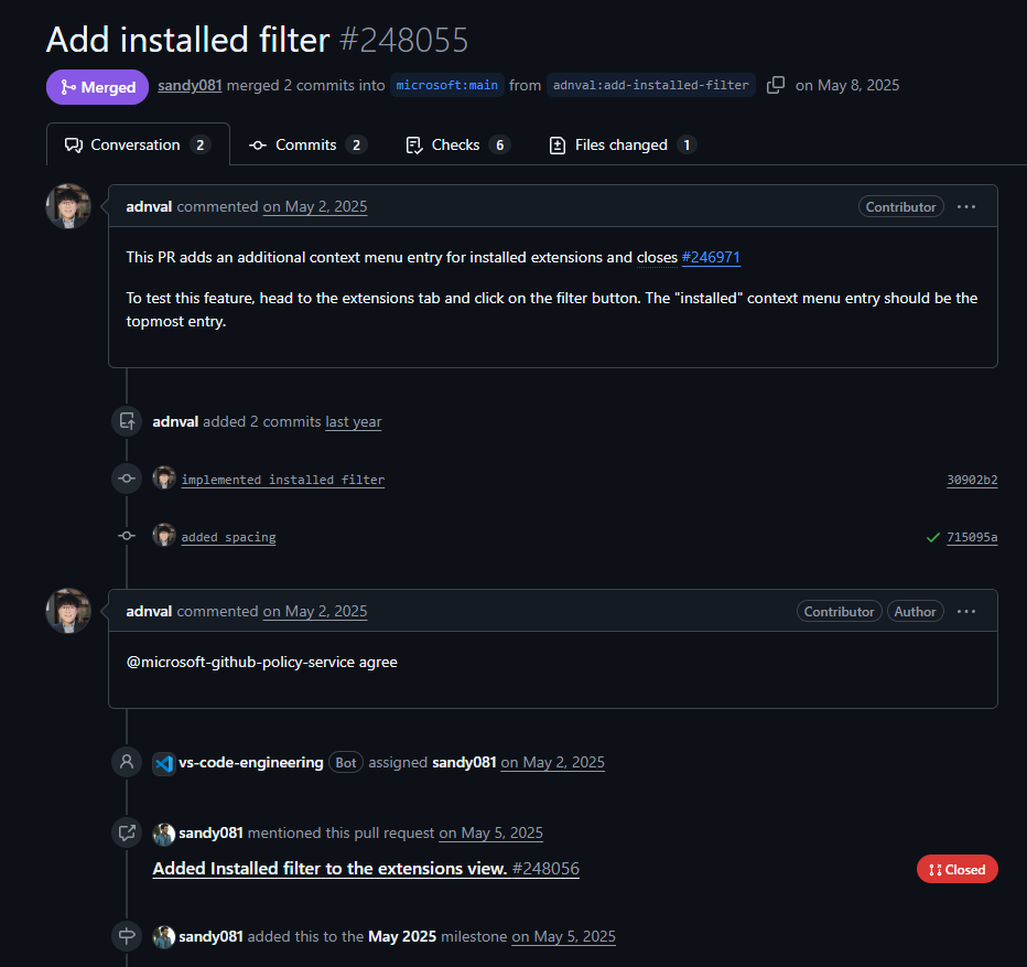 VS Code Github Screenshot